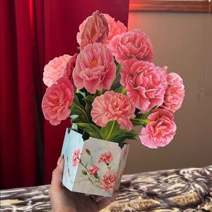 Infinite Love Carnation Pop-Up Card